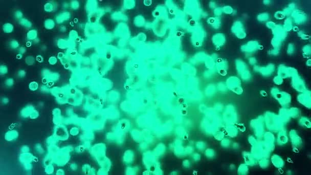 Phosphorus Particles Disintegrate Abstract Animation Background — Stock Video