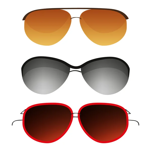 Conjunto de óculos de sol — Vetor de Stock
