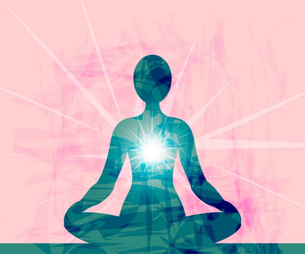 Mavi siluet meditasyon