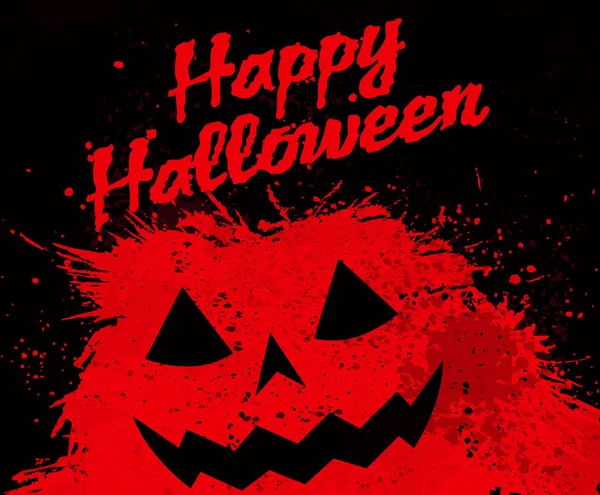 Grunge Halloween fond de citrouille — Image vectorielle