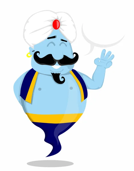 Cartoon Genie — Stock Vector