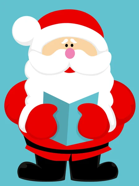 Lindo dibujos animados santa claus — Vector de stock