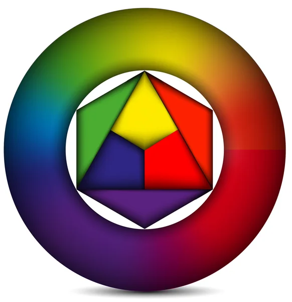 Cercle de couleur — Image vectorielle