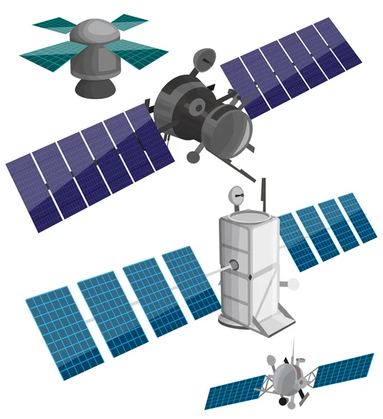 Satelliten-Set — Stockvektor