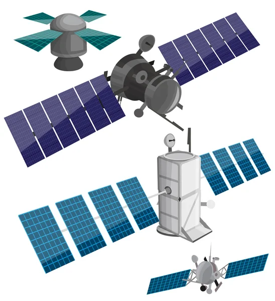 Conjunto de satélite —  Vetores de Stock