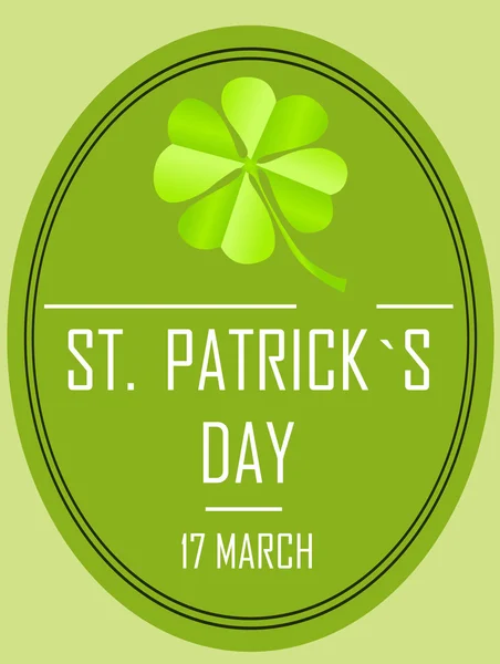 Hintergrund zum St. Patrick 's Day — Stockvektor