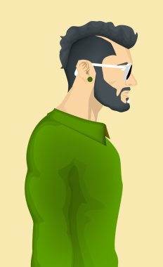 Trendy Hipster erkekler