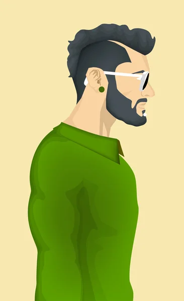 Moda Hipster Hombres — Vector de stock