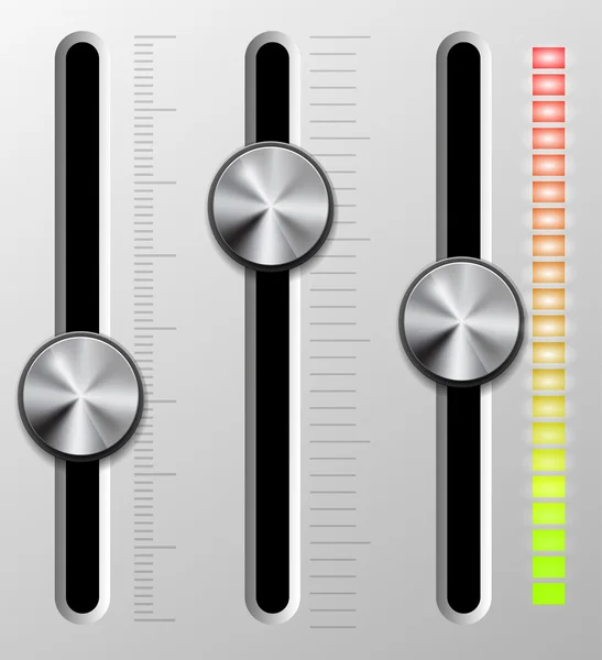 Consola de mezcla faders — Archivo Imágenes Vectoriales