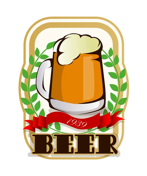 Rótulo da cerveja —  Vetores de Stock