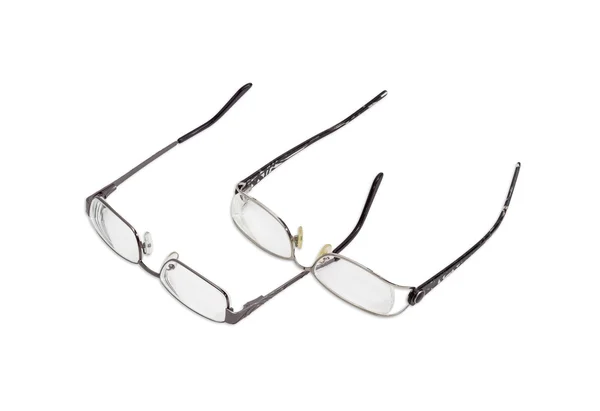 Deux paires de lunettes modernes sur un fond clair — Photo