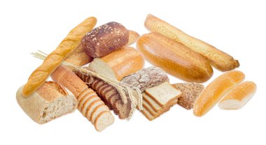 Ekmek ve birkaç buğday kulakları farklı