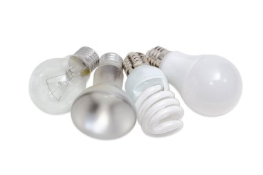 Elektrik Aydınlatma farklı türde çeşitli elektrik lambaları