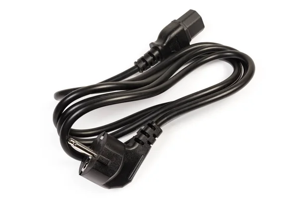 Typical Detachable Power Cord Connectors Molded Cord Cee Plug C13 — Stock Photo, Image