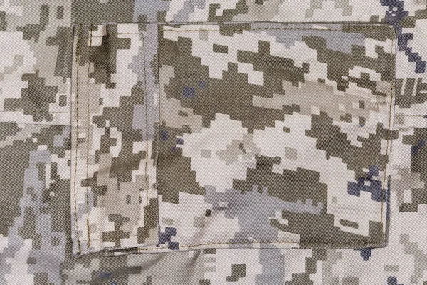 Patch Zak Broek Gemaakt Van Katoen Met Pixellated Digitale Camouflage — Stockfoto