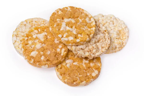 Pães Fritos Crocantes Grão Múltiplo Redondo Soprado Com Abóbora — Fotografia de Stock