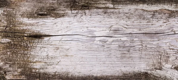 パノラマビュー テクスチャ 背景の周りの亀裂や老朽化に覆われた古い約作業木製の板の表面 — ストック写真