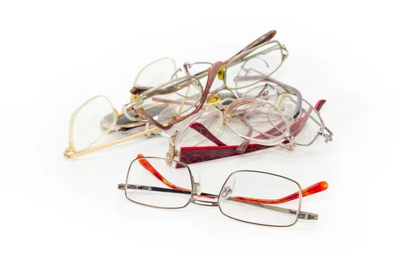 Nowe Nowoczesne Klasyczne Okulary Dla Mężczyzn Metalowej Obręczy Złożonymi Świątyniami — Zdjęcie stockowe
