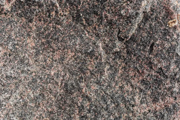 Unverarbeitete Raue Gerissene Steinkante Schwarz Roter Granit Freien Textur Hintergrund — Stockfoto