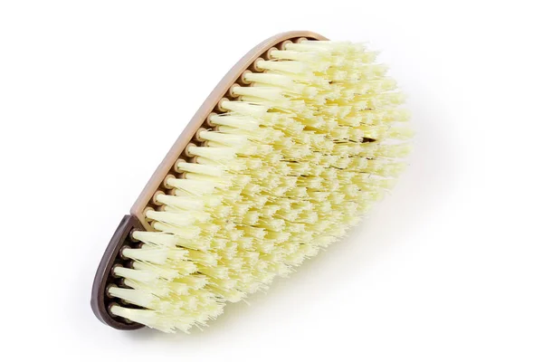Assembled Compound Clothes Brush Brown Plastic Handle Plastic Bristles View — 图库照片