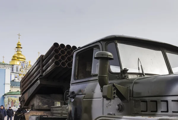 Выставка российского оружия в Киеве — стоковое фото