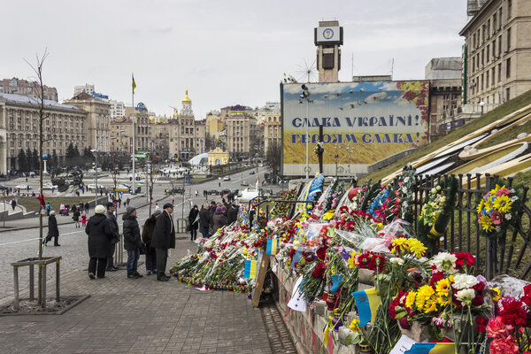 memorial on the spot death of protesters on Independence