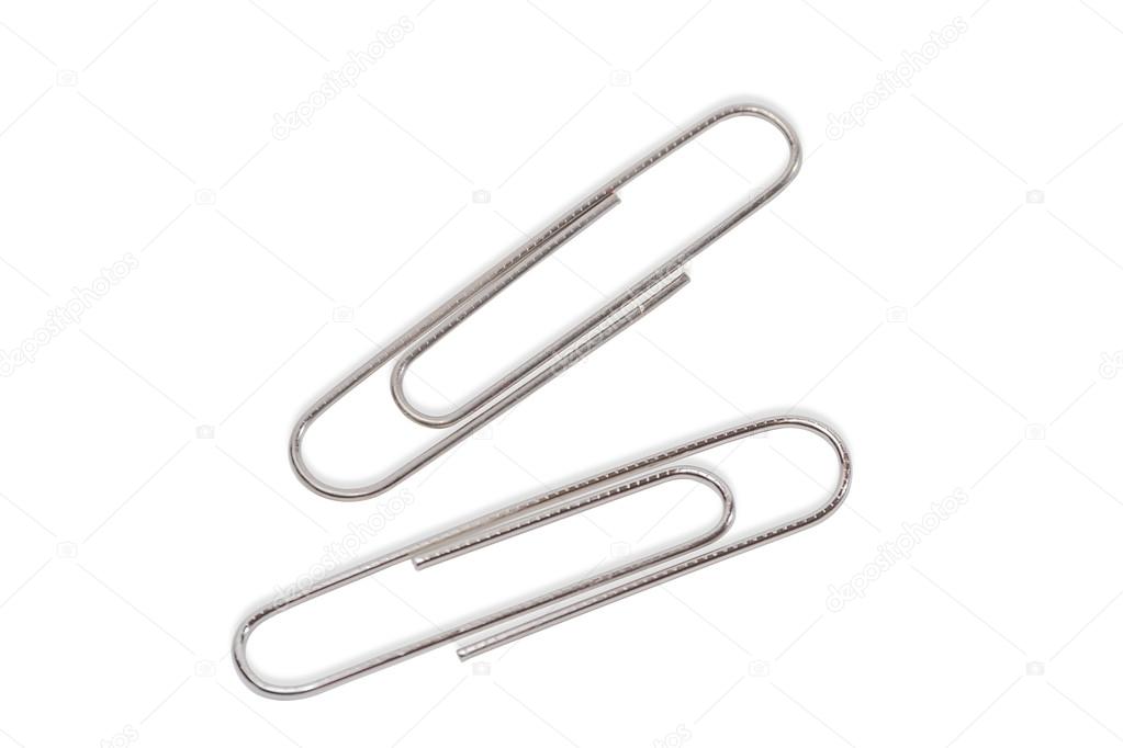 Two writing paper clips