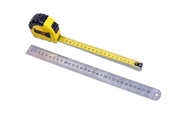 Tape measure and ruler — Stock Photo, Image
