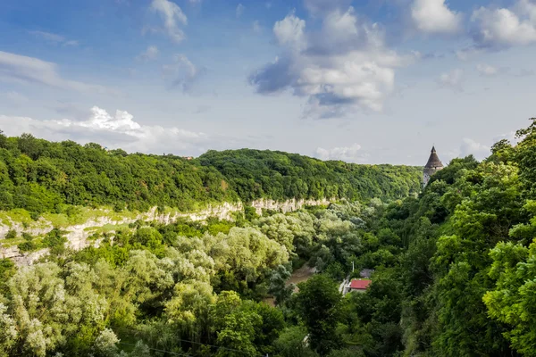 Kamenetz-Podolsk cidade, cânion — Fotografia de Stock