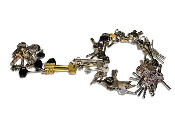 Keys from door locks — Stock Photo, Image