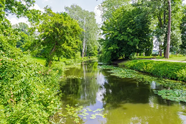 Rzeka w parku — Zdjęcie stockowe
