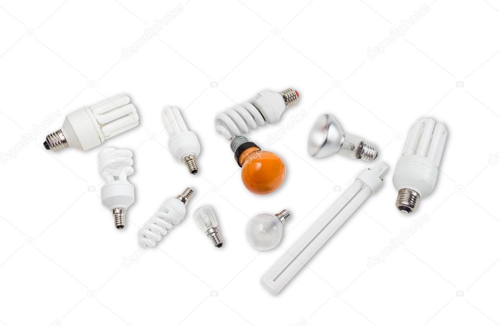 Various electric lamps