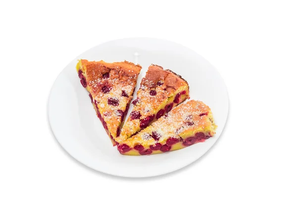 Kirschclafoutis — Stockfoto