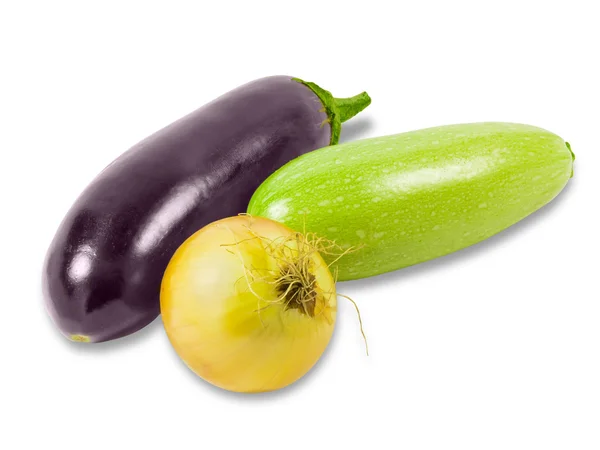 Plantaardige merg, aubergine en UI — Stockfoto