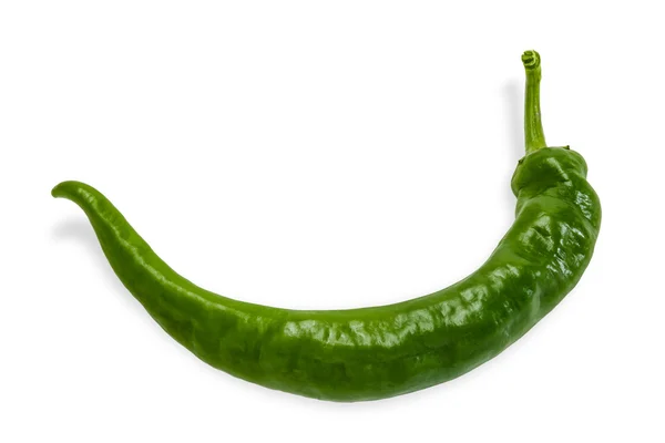 Pimenta verde chili em um fundo leve — Fotografia de Stock