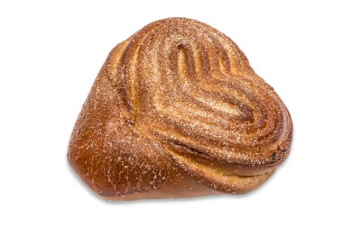 Tarçın rulo tatlı hafif bir arka plan üzerinde