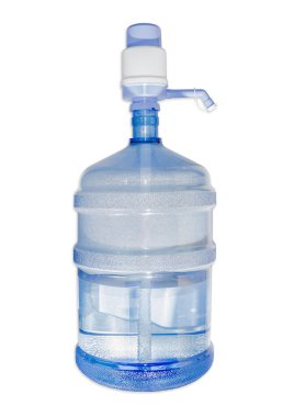Carboy with drinking water and hand pump
