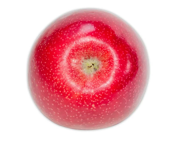 明るい背景に丸い赤いリンゴ — ストック写真