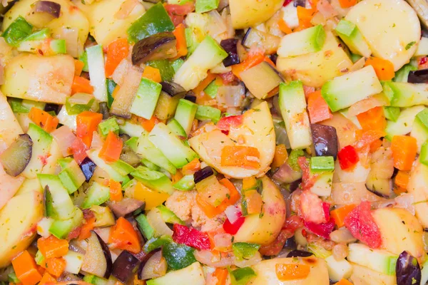 Légumes pour la cuisson d'un ratatouille gros plan — Photo