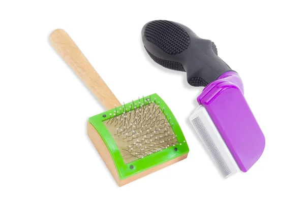 Combs for grooming of the cats hair — Stock Photo, Image