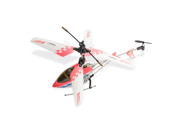 Helicóptero modelo juguete sobre fondo claro — Foto de Stock