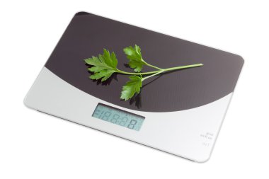 Maydanoz dalı ile ev dijital mutfak terazisi 