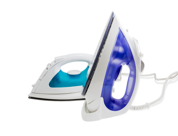 Two modern electric steam iron