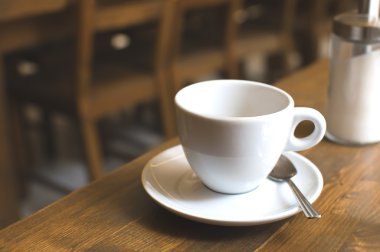 Fincan kahve ve şeker-kase