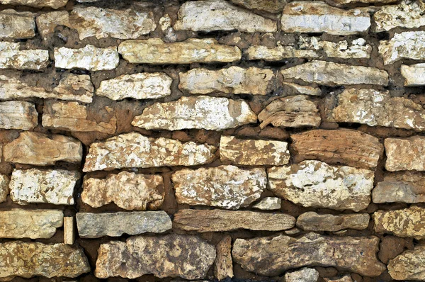 Rustik bir evin taş duvar — Stok fotoğraf