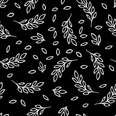 Beyaz karalamaların bir Vektör İllüstrasyonu siyah bir arkaplanda izole edilmiş, pürüzsüz konuşmalar