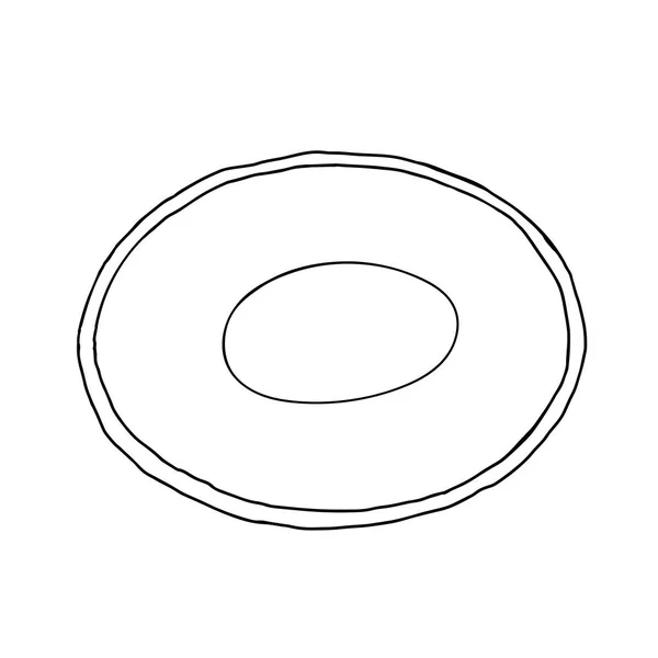 Μια Ασπρόμαυρη Απεικόνιση Διανύσματος Σχεδιαγράμματος Χεριών Μιας Πινακίδας Που Απομονώνεται — Διανυσματικό Αρχείο