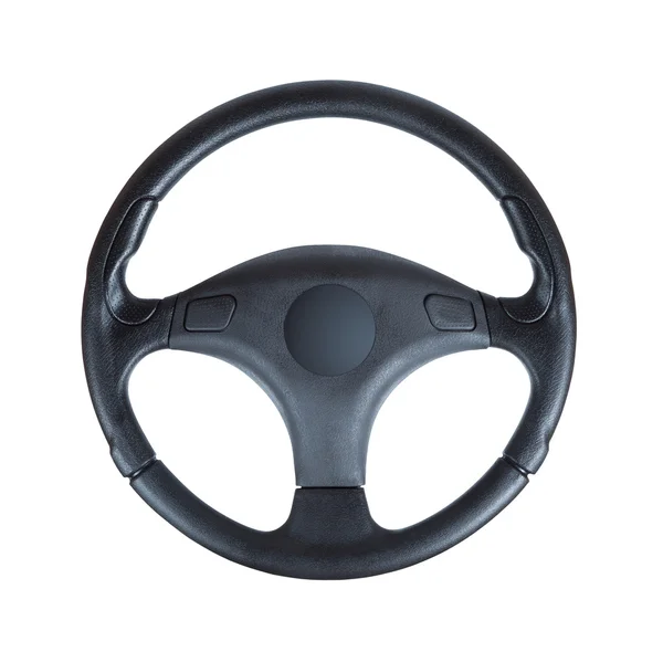 Steering wheel of the car on a white background — Zdjęcie stockowe