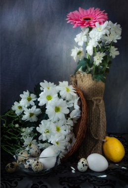 Bahar eski tarzı natürmort