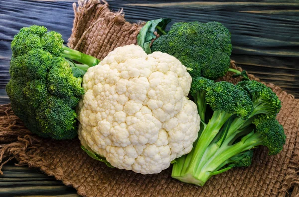 Brócoli, coliflor y col — Foto de Stock